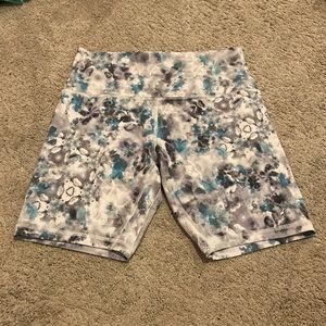 LuluLemon tie dye biker shorts